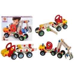 Eichhorn 3in1 Constructor 140-dlg Houten Constructie-speelgoed Harvester