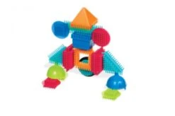 Bristle Blocks 56pcs Box Kunststof Blokken -Spelspul Winkel bristle blocks kunststof blokken in doos 56 delig. 1