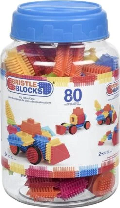 Bristle Blocks 80pcs In Ton Kunststof Blokken