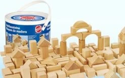 Blokken Naturel 100 Stuks -Spelspul Winkel houten blokken heros 10131 1 1