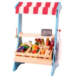 Spelspul Winkel -Spelspul Winkel houten marktkraam njoykids n4036 1