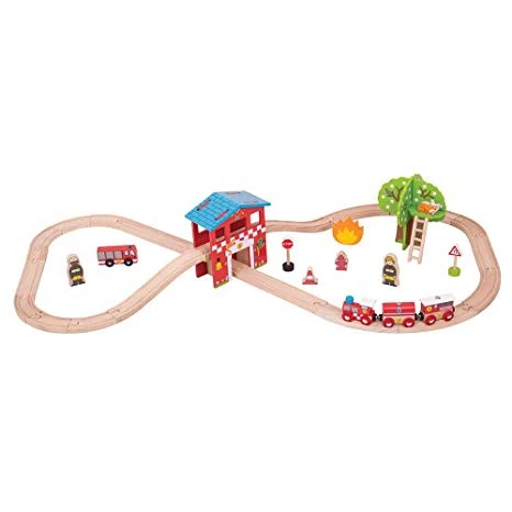BigJigs BJT037 Fire&Rescue Train Set 4 BigJigs BJT037 Fire&Rescue Train Set - Afbeelding 2
