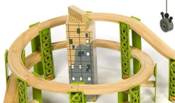 BigJigs BJT019 Houten Trein 114-delige Treinset Bouwterrein -Spelspul Winkel treinset bouwterrein bigjigs bjt019 5 1