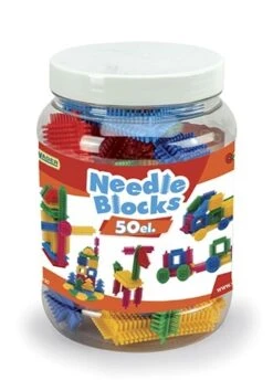 Wader Needle Blocks Bristle Blocks 50pcs In Ton Kunststof Blokken